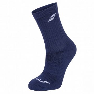 Babolat Socks 3P White / Dark Blue / Grey